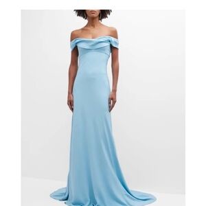 Stunning Monique Lhullier 100% Silk gown FITS a 6